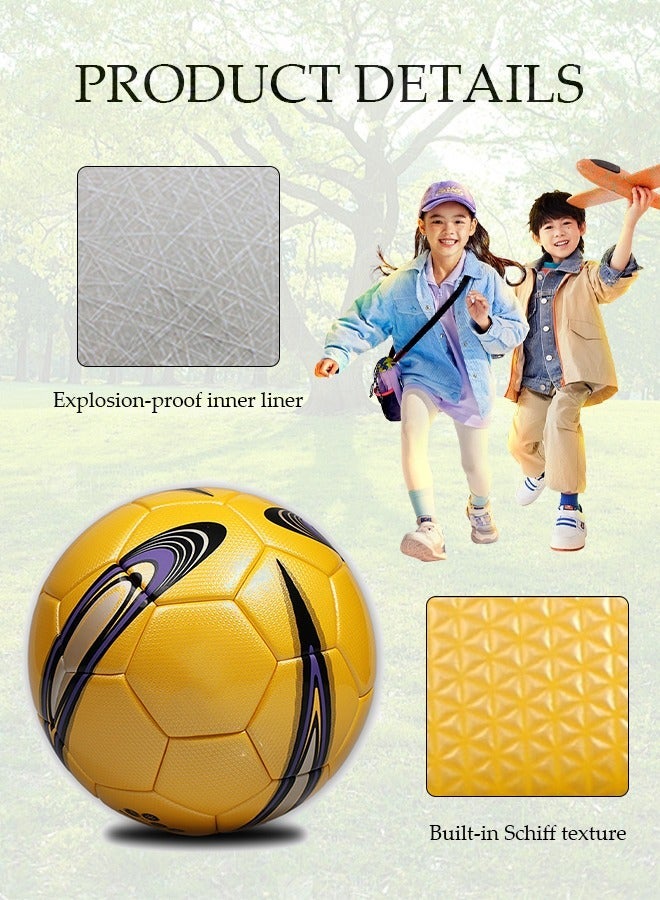 Leijiaer Soccer Football Soccer Ball  -Size 4  , PU for Kids, Youth  (Without pump and ball bag) - Image 3